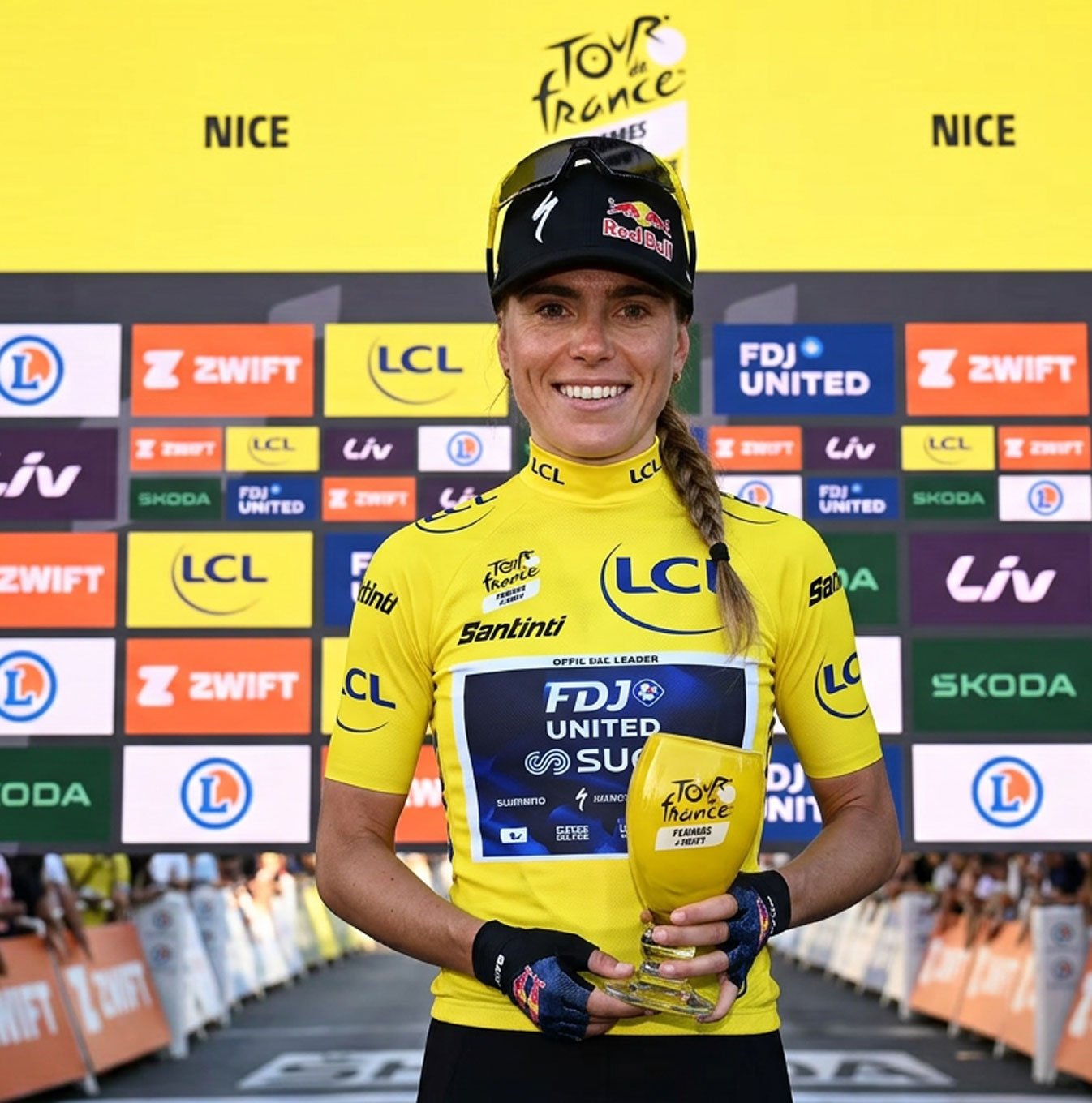 Деми Воллеринг на финише Tour de France