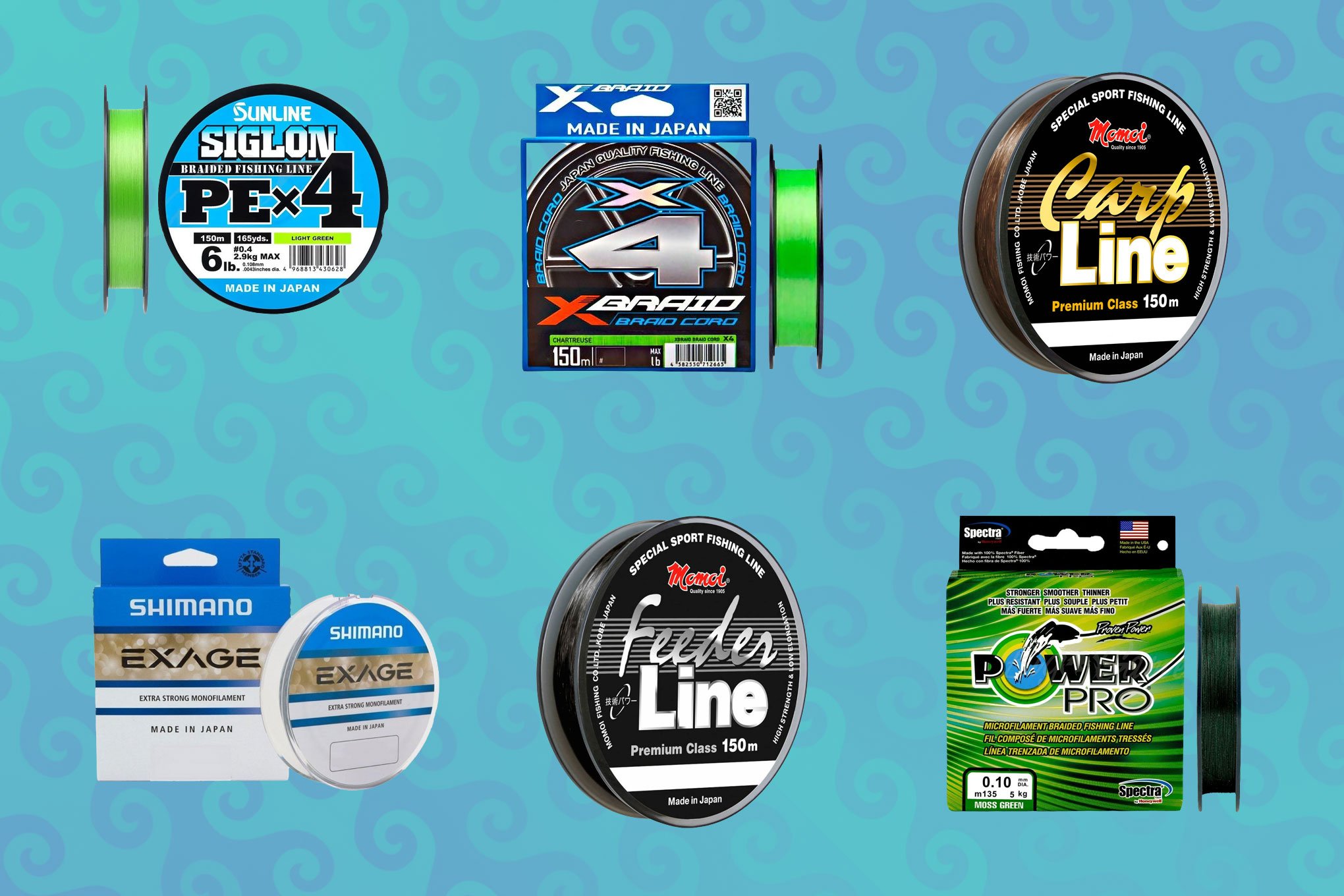 Плетенка и леска: Shimano, YGK, Sunline, Power Pro